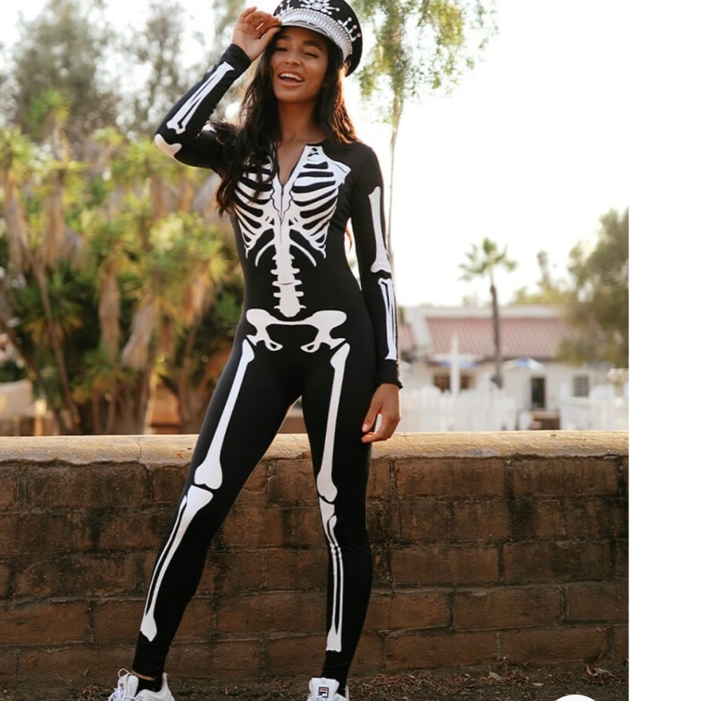 Tipsy Elves Skeleton Bodysuit Costume